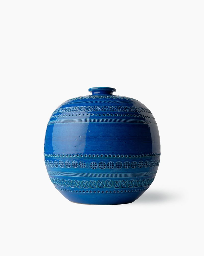Bitossi Rimini Blu vase boule 23 cm