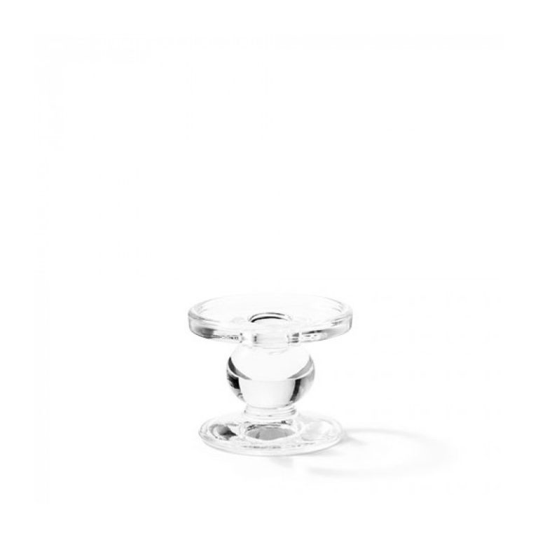 Support en verre sur pied pour bougie petit modèle