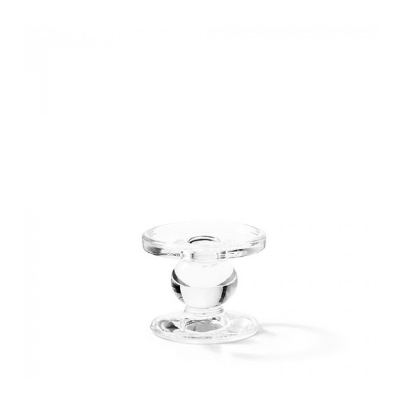 Support en verre sur pied pour bougie petit modèle